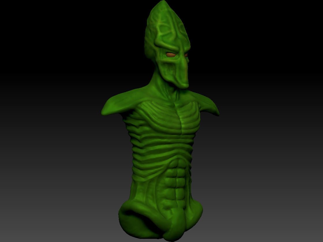 Sentient being torso render