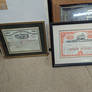 Two old railway certificates