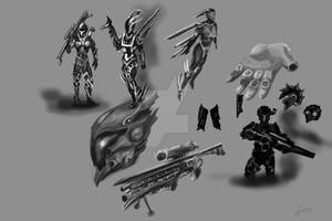 Sniper/Hunter/Ambusher Concept Sketches