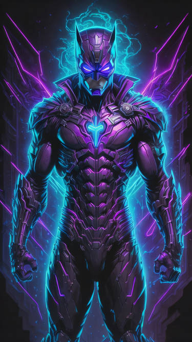 Cybernetic Warrior Mobile Wallpaper