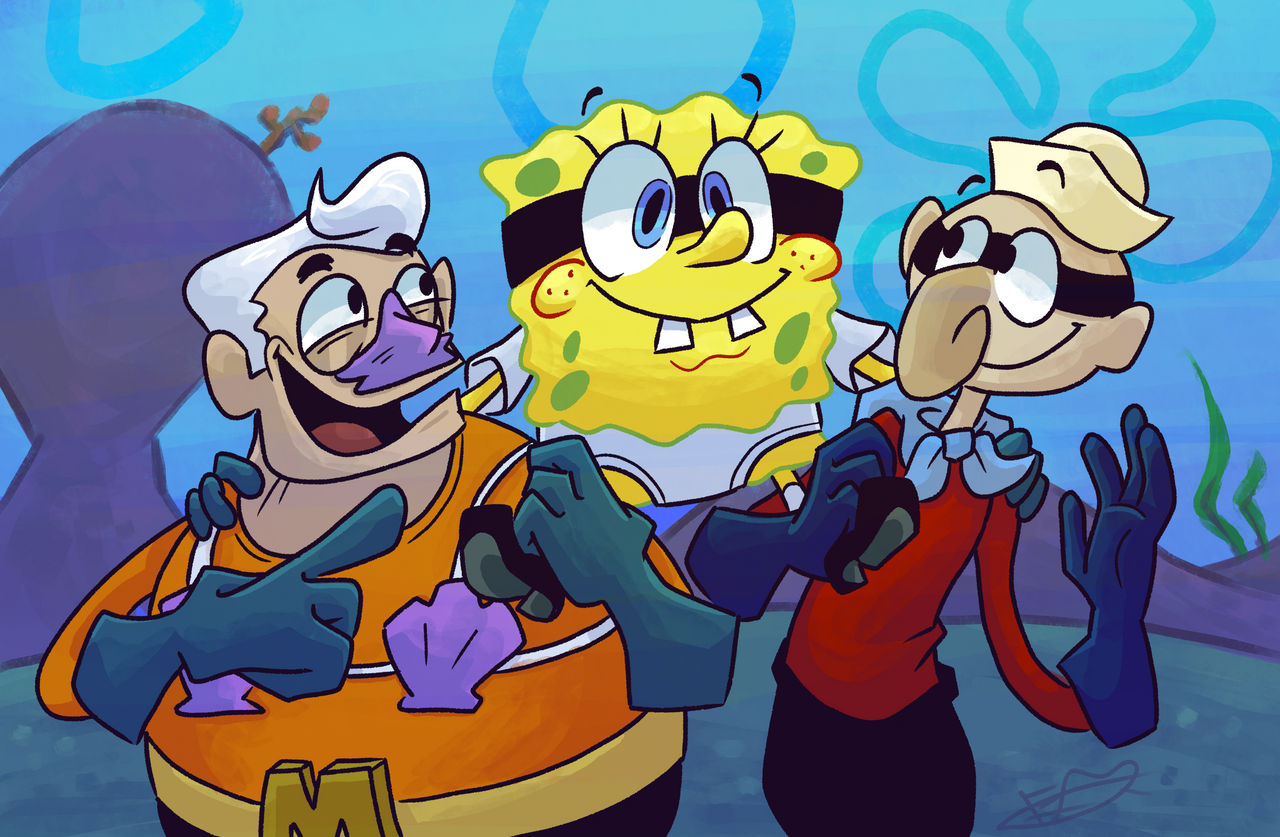 spongebob screenshot redraw by fuchsia-neko on DeviantArt