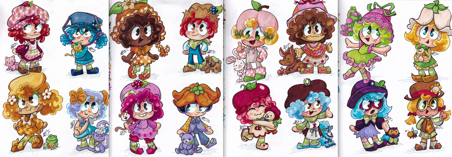 Strawberry Shortcake Characters! by fuchsianeko on DeviantArt