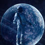 Astronaut in Galaxy