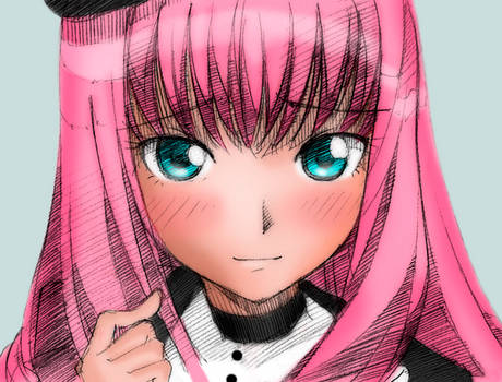 Megurine luka- pintada por mi :D