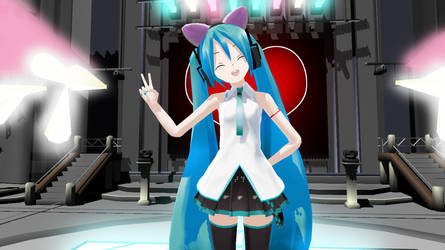 Hatsune Miku on stage