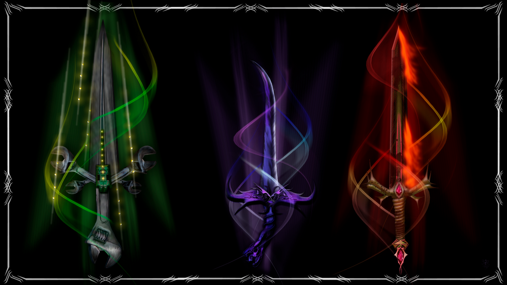 Magic swords by Sathar-Qndy on DeviantArt