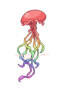 Pixel: Rainbow Jellyfish