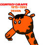Geoffrey Giraffe 1975-1993 design