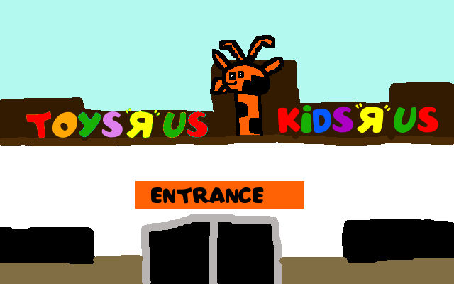 Toys R Us/Kids R Us brown roof store by PikachuxAsh on DeviantArt