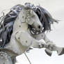 Moonlight DappledGrey Articulated Horse