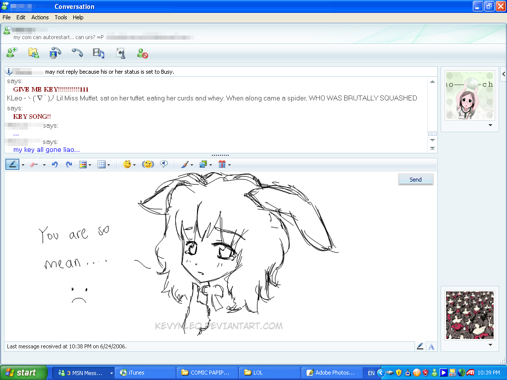 Msn messenger sketch