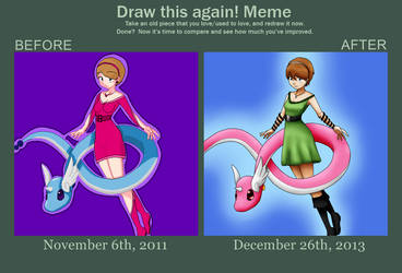 Draw This Again Meme -Kaede (Remake)-