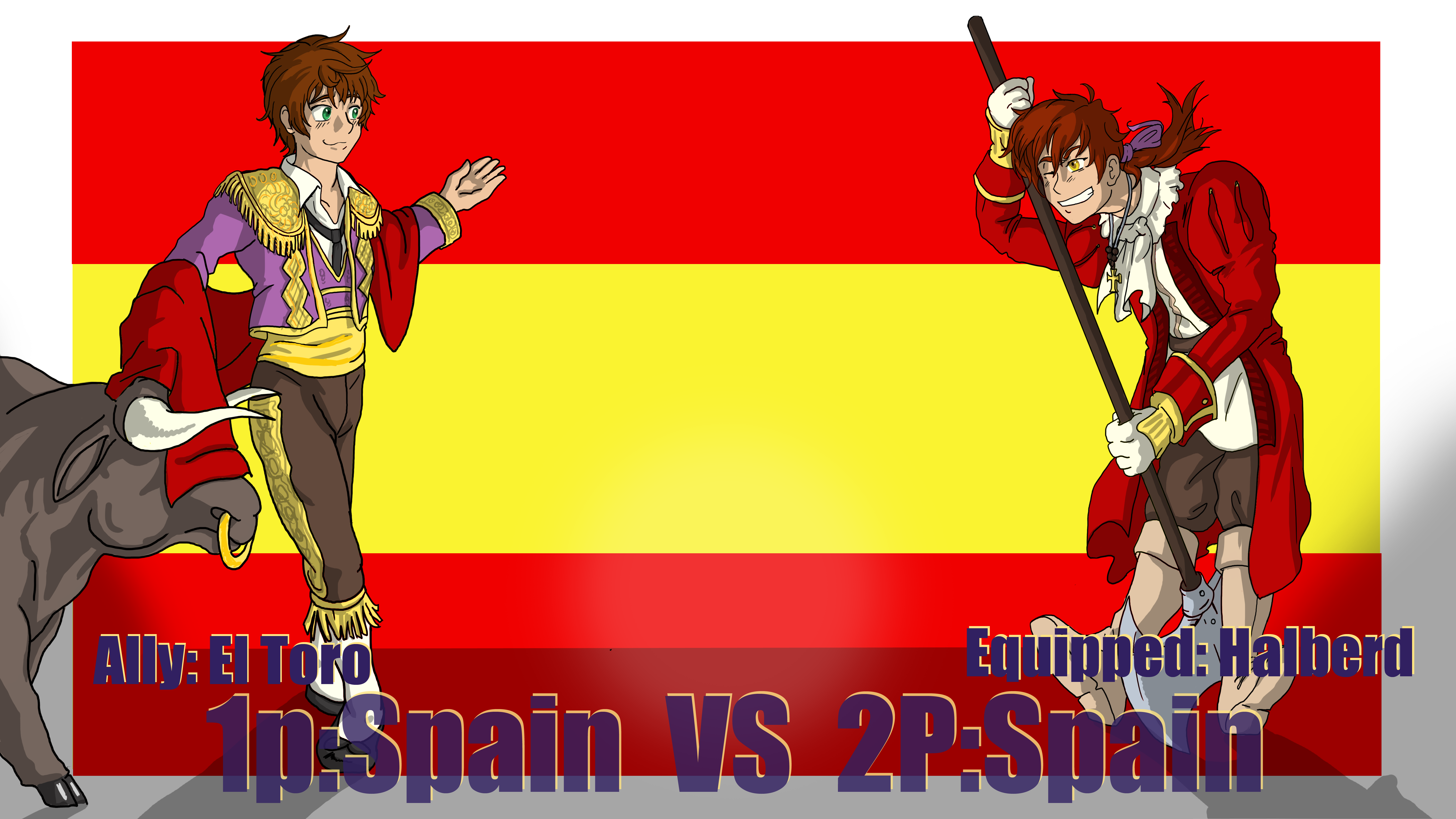 Hetalia Fight: 1PSpain vs 2PSpain