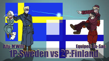 Hetalia Fight :1P Sweden vs 2P Finland