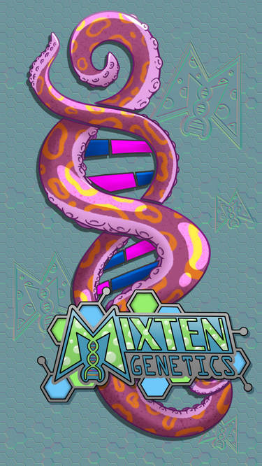 Mixten Genetics Logo: Liv's Cephalopod DNA