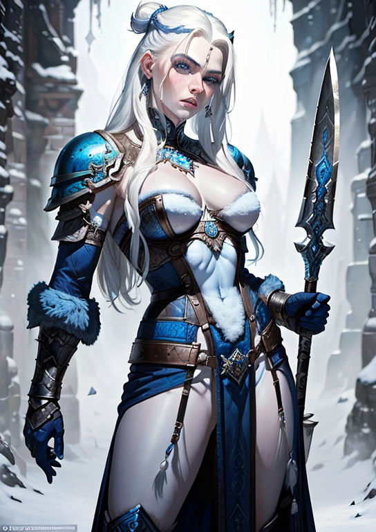 A female frost giant - Female Frost Giant in Heroic Fantasy A female frost giant - Female Frost Giant in Heroic Fantasy