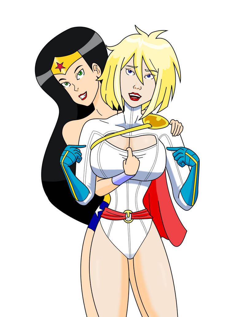 Wonder Woman x Power Girl by MegatronMan on DeviantArt.