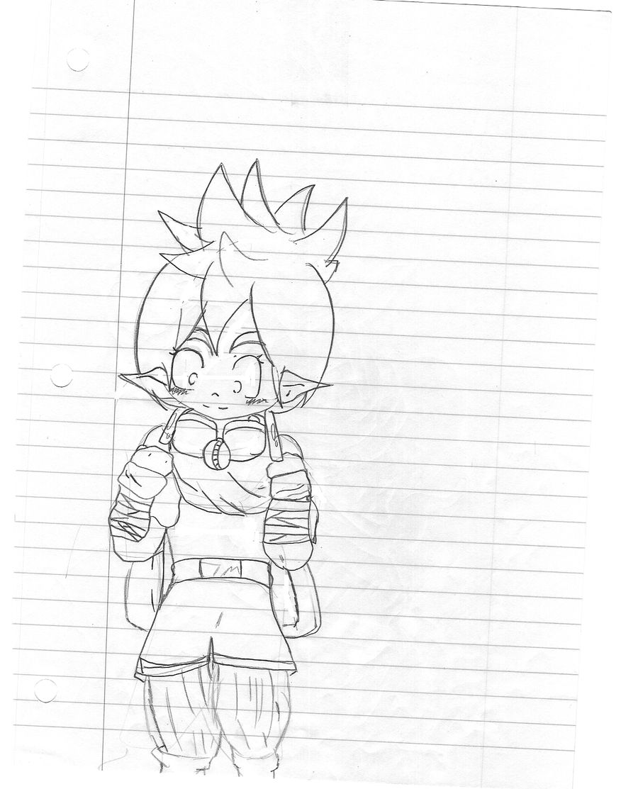 dbz comic character kid versio by NarutosRamenBowl on DeviantArt