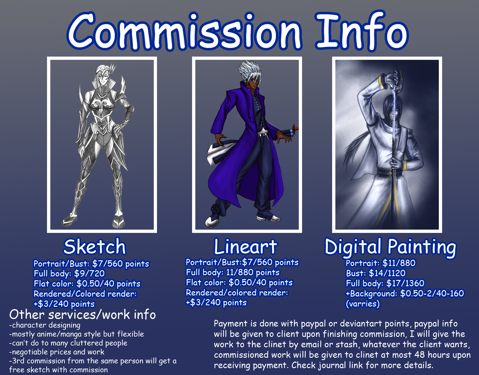 Commission info (open)