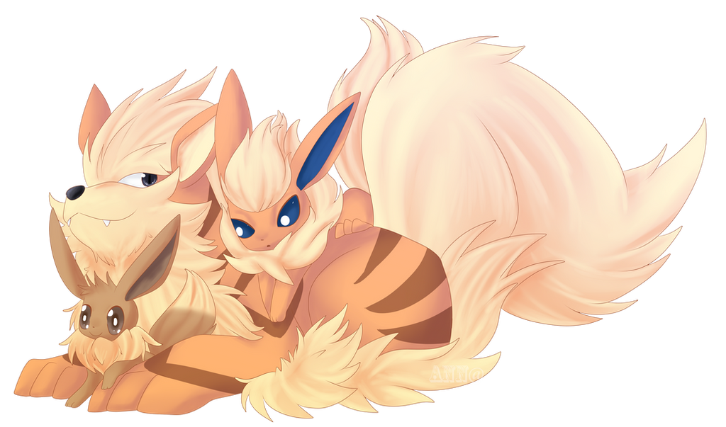 Arcanine and Flareon