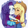 (MLP EG) Rarity y Applejack