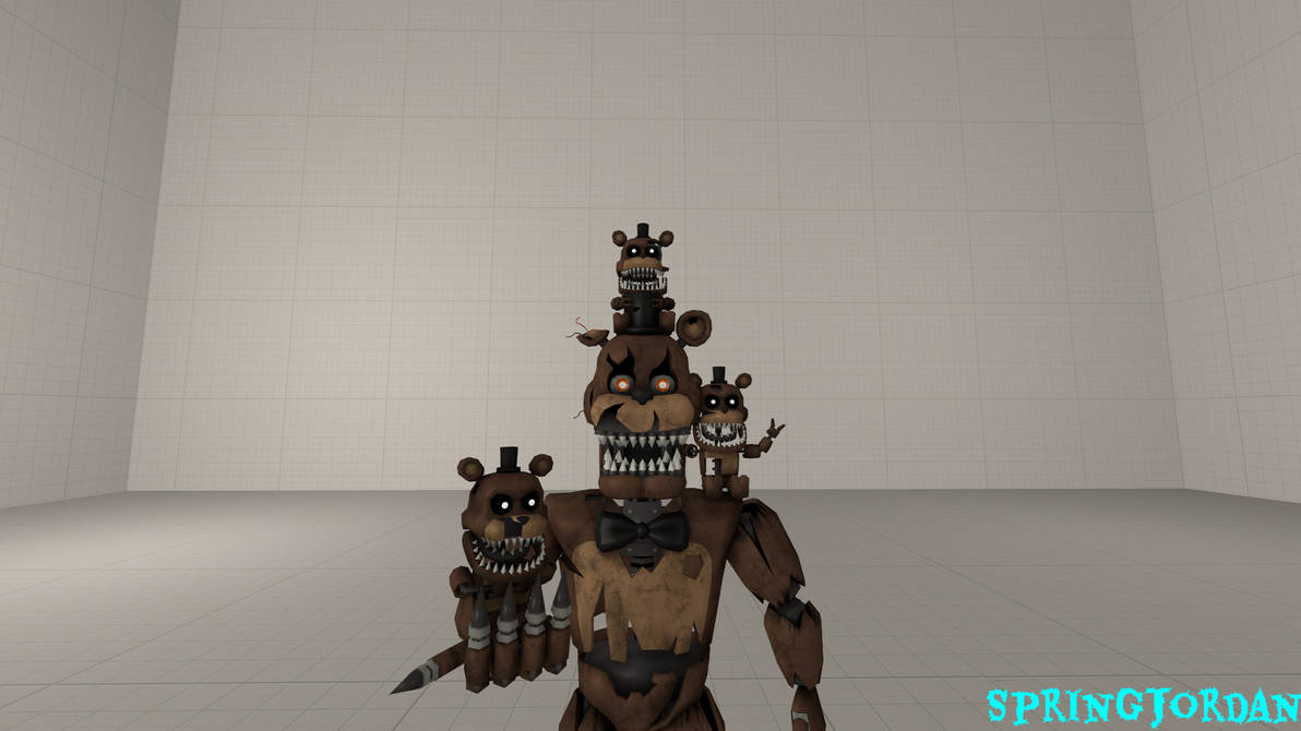 Nightmare Freddy and Freddles by Springjordan on DeviantArt