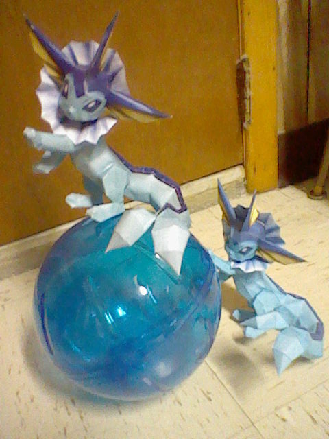 Vaporeon Papercraft Redux