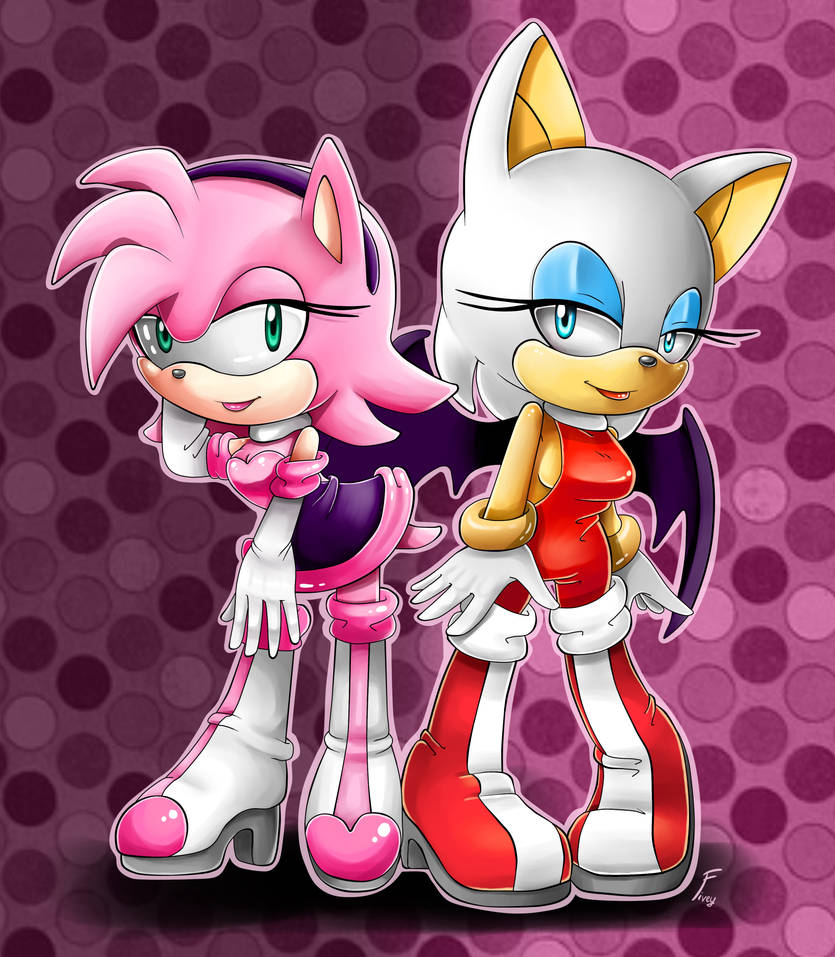 Amy R Urge Amy And Rouge style mix by Fivey on DeviantArt