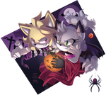 Kira and Mirai Beetlejuice Halloween by Fivey