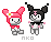 MyMelody and Kuromi