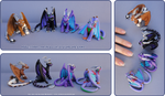 Fimo Dragons by Nko-ennekappao