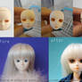 WIP - Obitsu doll 1-6  face up