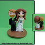 Chibi Wedding Cake Topper