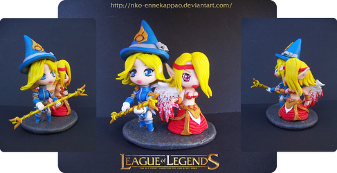 League of Legends - Morgana and Lux Chibis