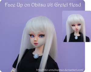 Face up on 1/6 Obitsu Gretel Doll Head