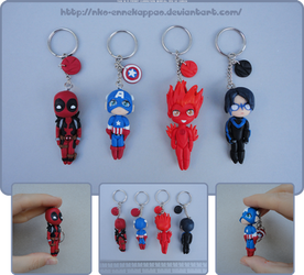 Marvel/DC chibi keychains