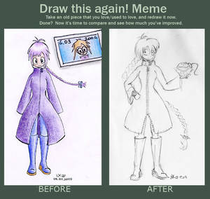 Draw this again meme - My OC Nko
