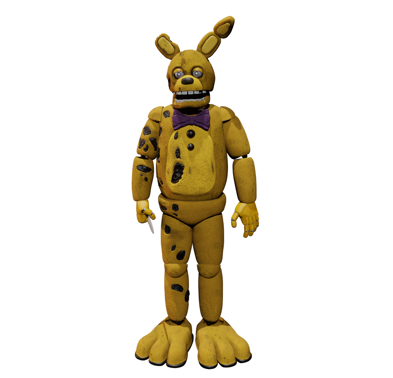 FNaF Movie Spring Bonnie Full Suit PNG by Stridity on DeviantArt