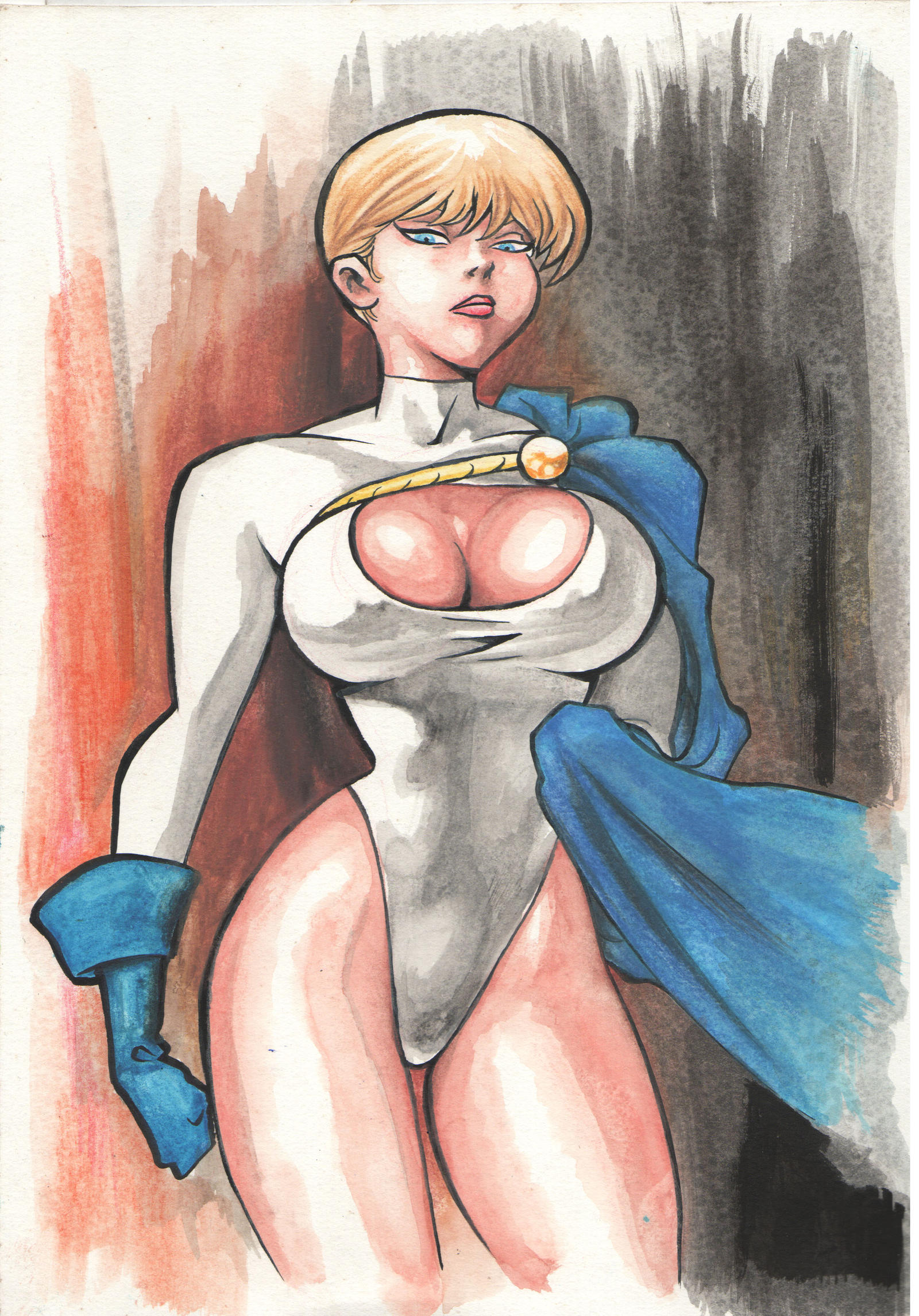 Powergirl Watercolor