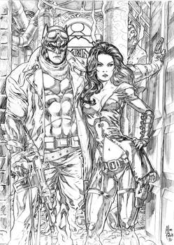 Bat Snyder and Talia al Ghul