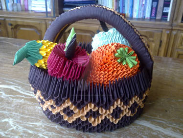 Origami fruit basket 2