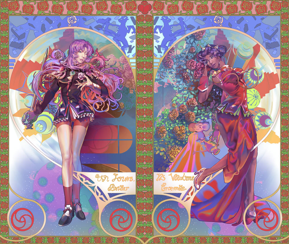 utena and anthy by smallllotty on DeviantArt