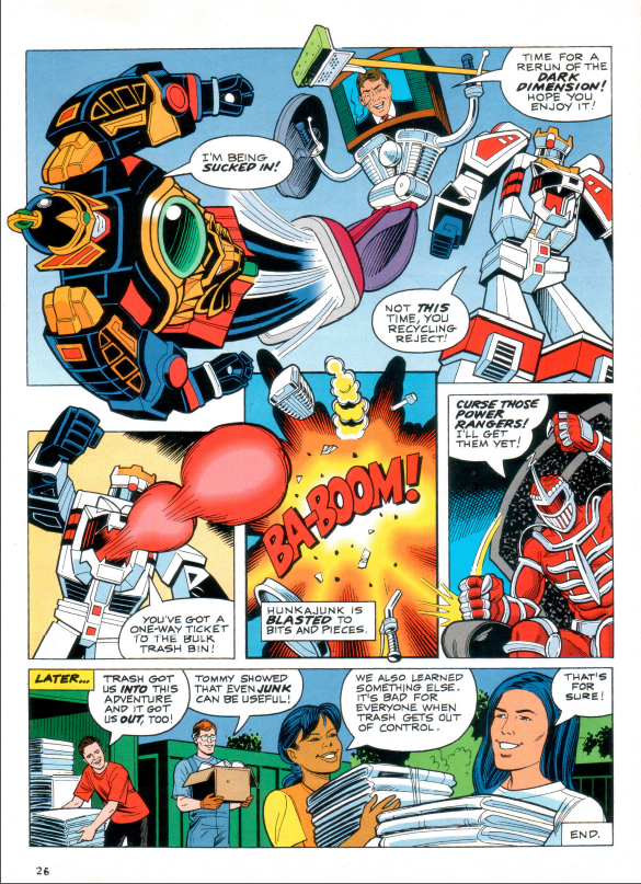 Power Rangers Comic - Attack Of The Hunkajunk!