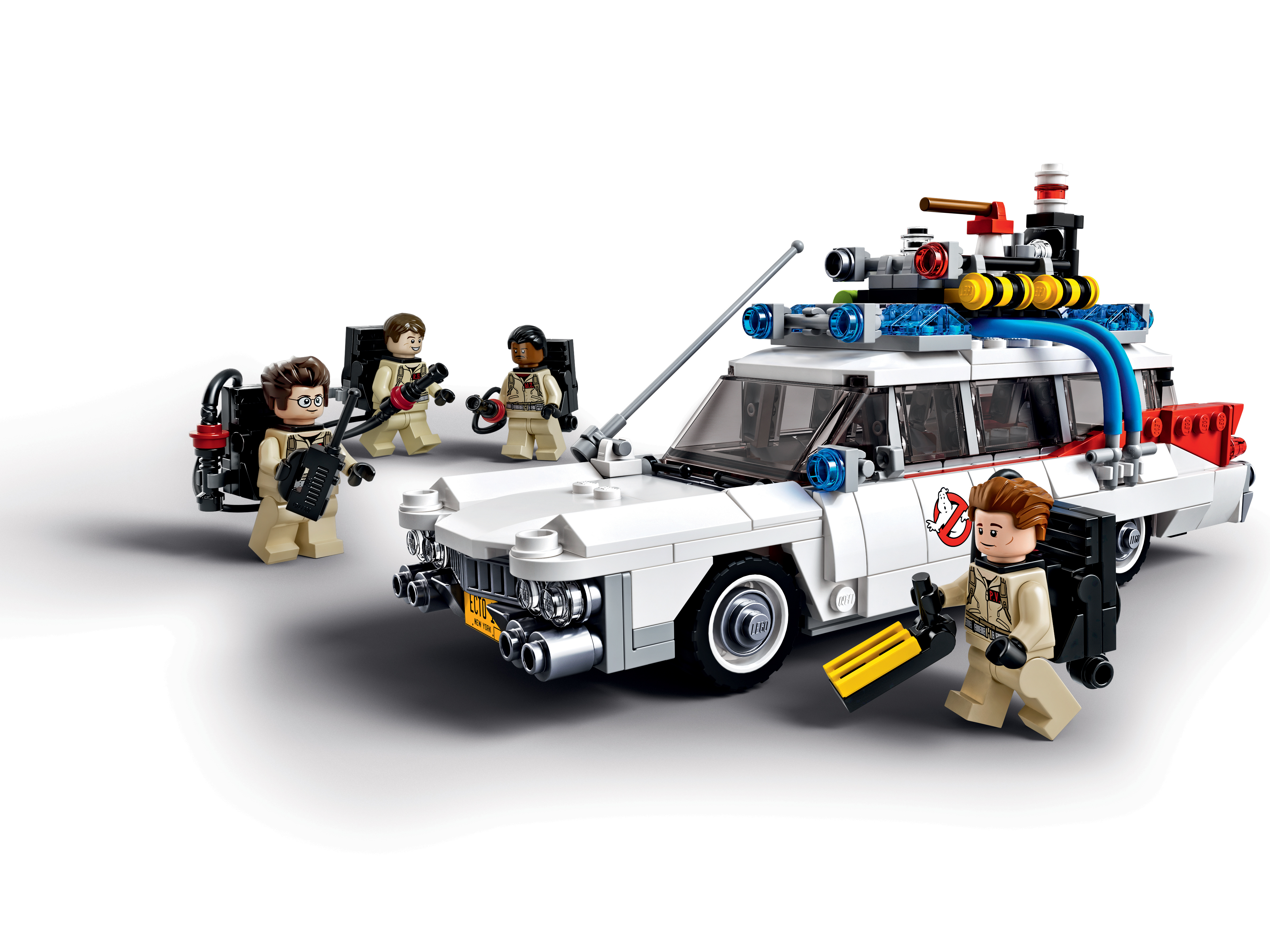 LEGO Ghostbusters and their Cadillac Ecto-1!