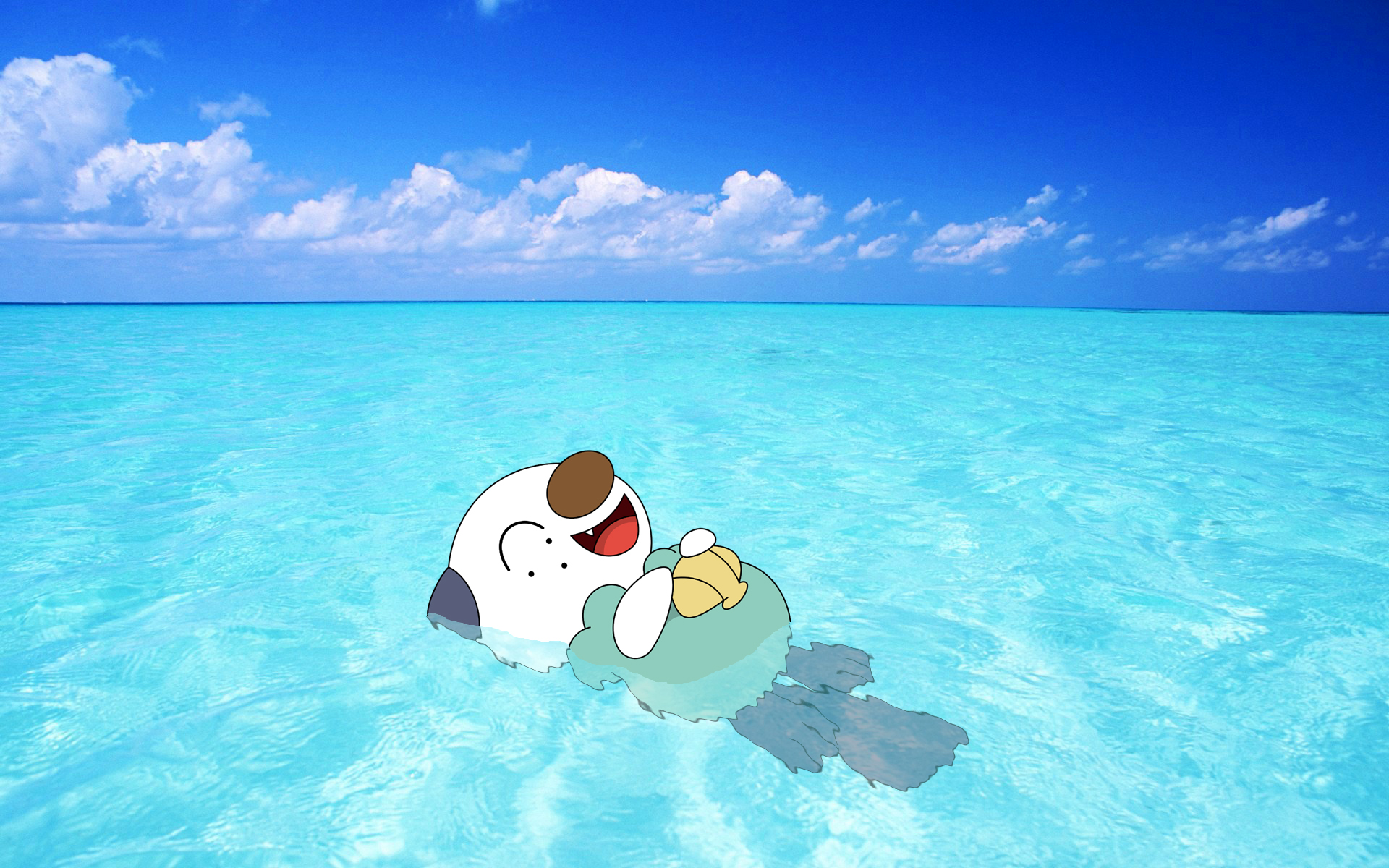 Oshawott Floating!