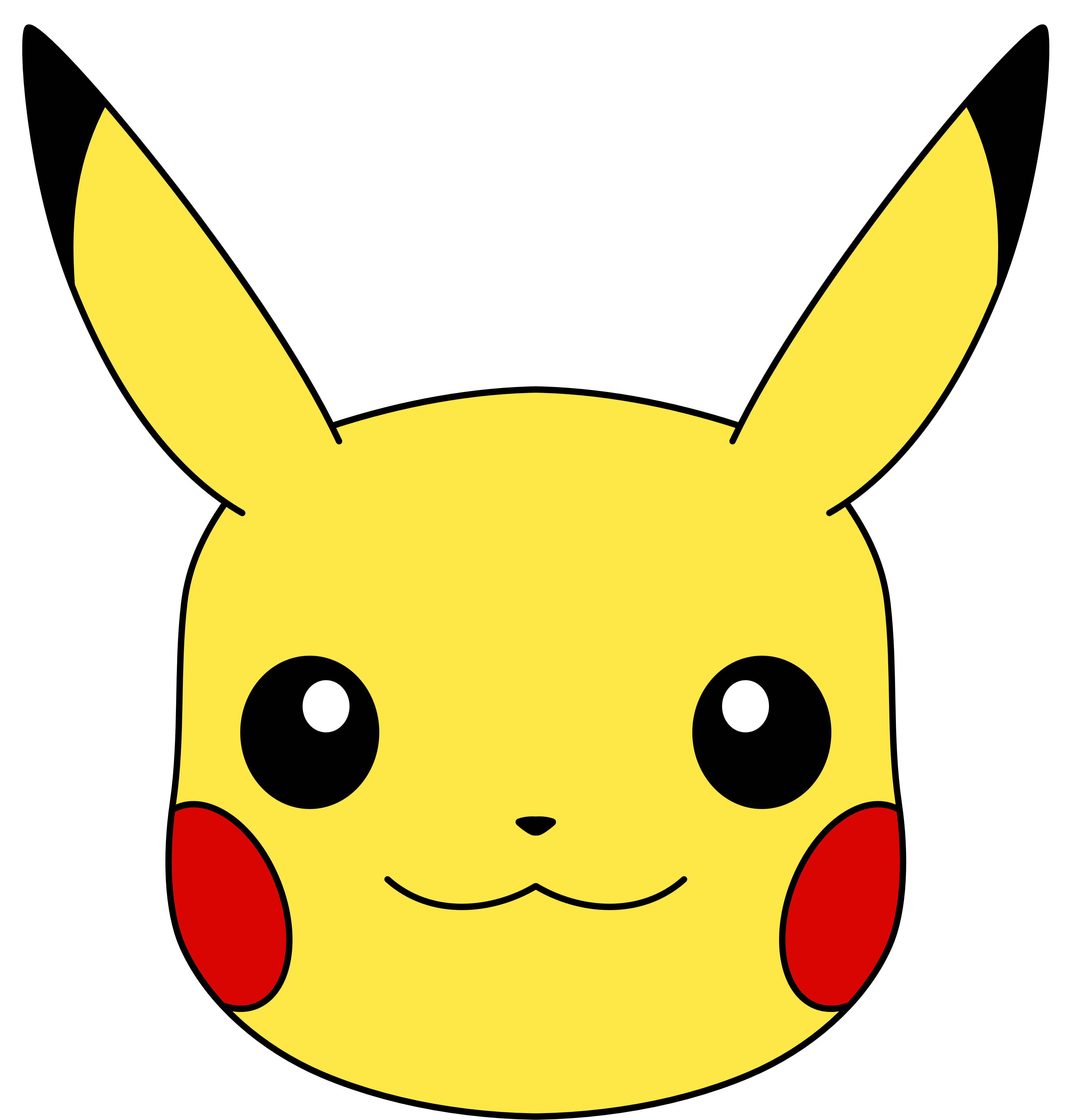 Pikachu's Face vector by ryanthescooterguy on DeviantArt