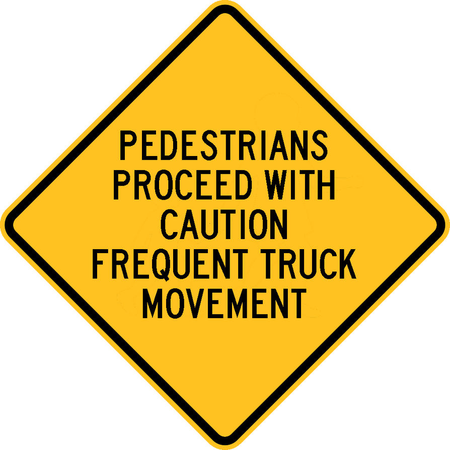 Warning Sign - Frequent Truck Movement by ryanthescooterguy on DeviantArt