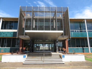 Outside the former Holden Factory