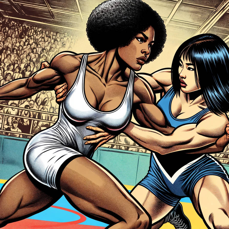 Muscular Women Wrestling By Vasdenjas On DeviantArt muscular-women-wrestling-by-vasdenjas-on-deviantart