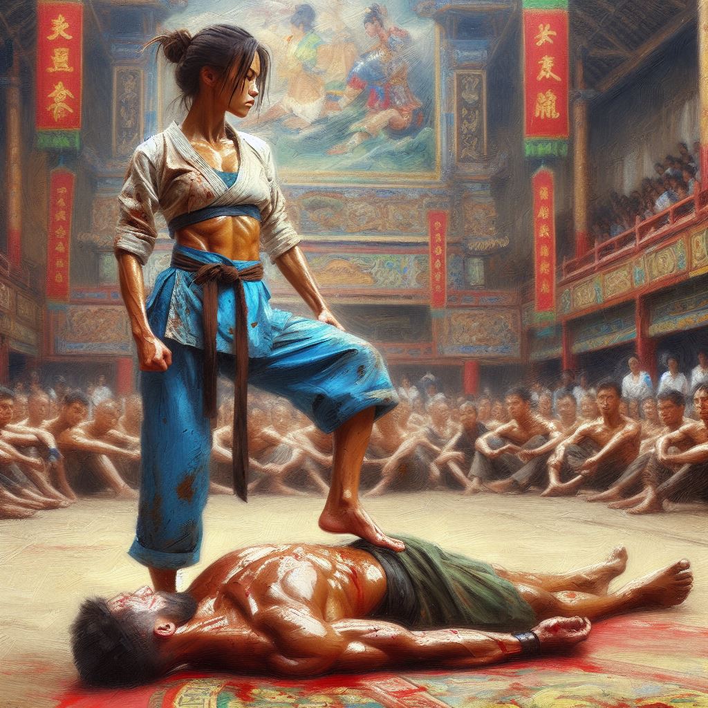 Martial arts tournament somewhere in asia